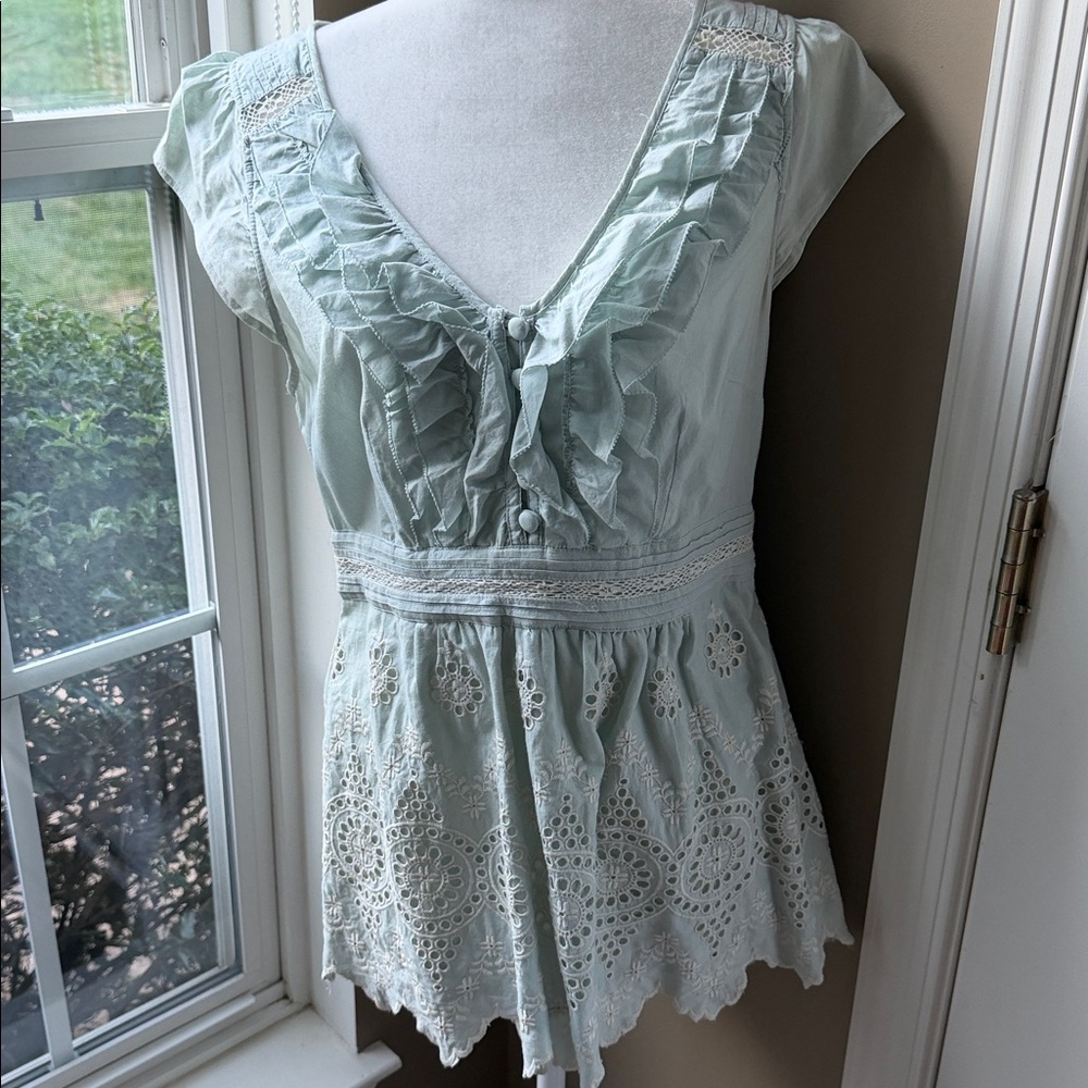 Floreat Sky Blue Top - Picture 3 of 13